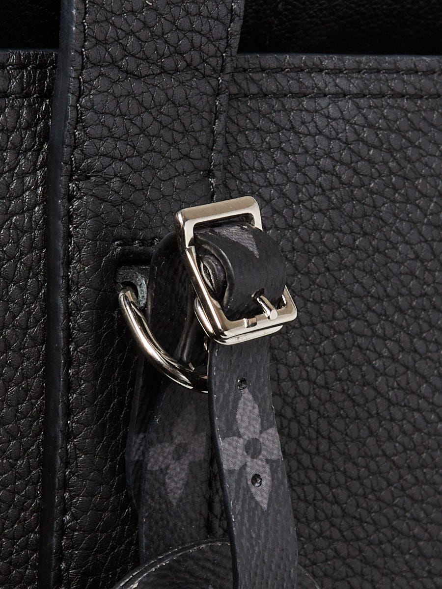 Louis Vuitton Cabas Voyage Tote Black Leather for sale online