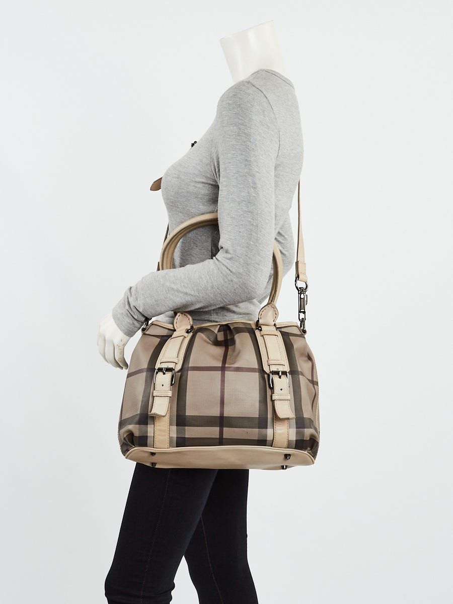 Burberry Smoked Check Coated Canvas Small Northfield Bag | Yoogi's