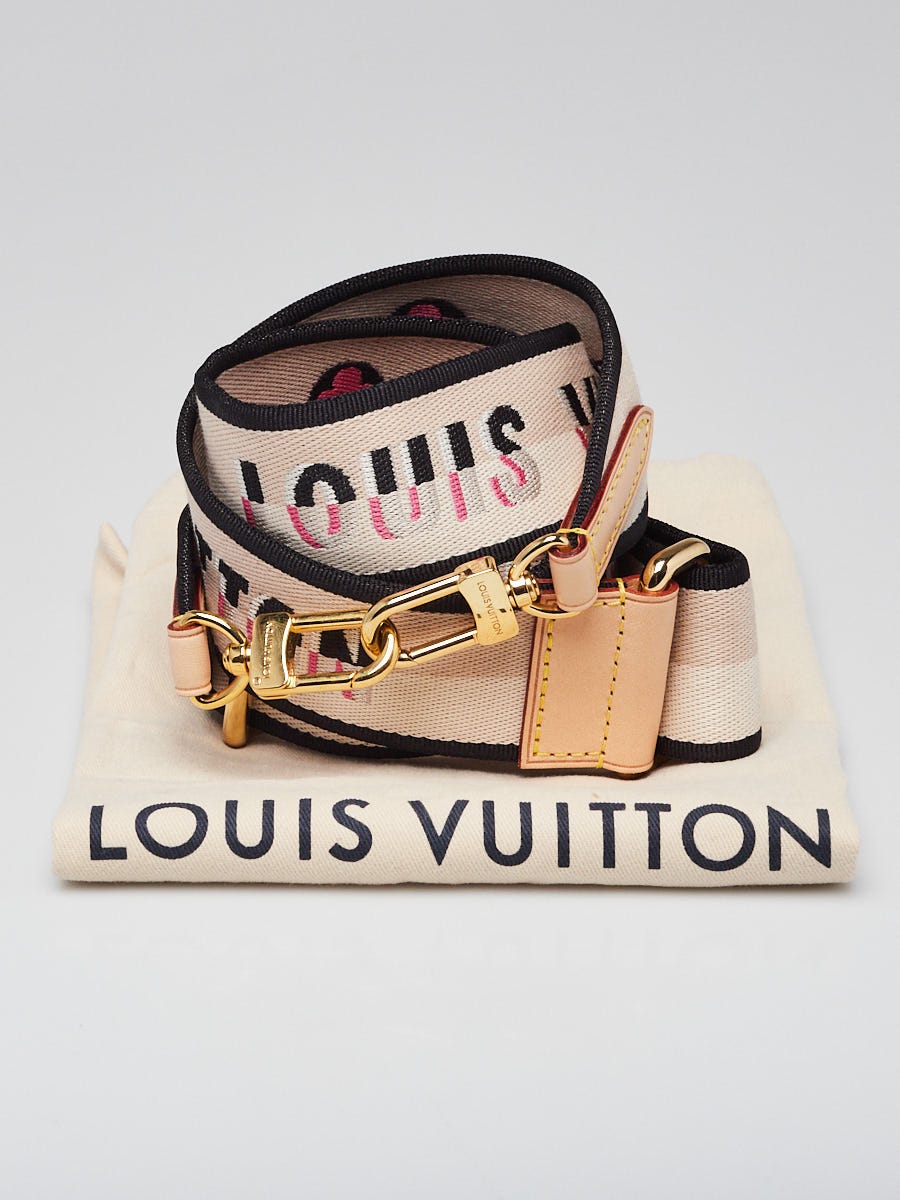 半額 福袋の通販 Vuitton Louis Beige/Pink Strap Shoulder Bandouliere Nylon 小物
