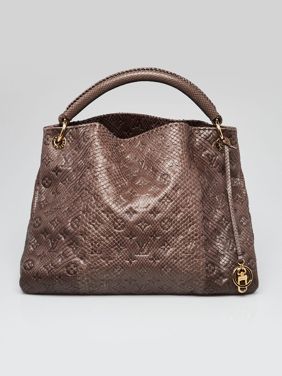 Louis Vuitton Limited Edition Brown Python Artsy MM Bag - Yoogi's Closet