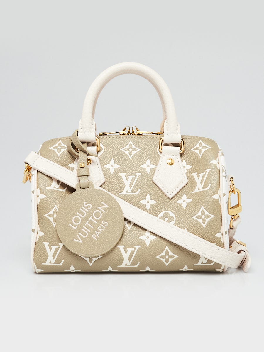 Louis Vuitton Speedy 20 bandouliere khaki monogram empreinte
