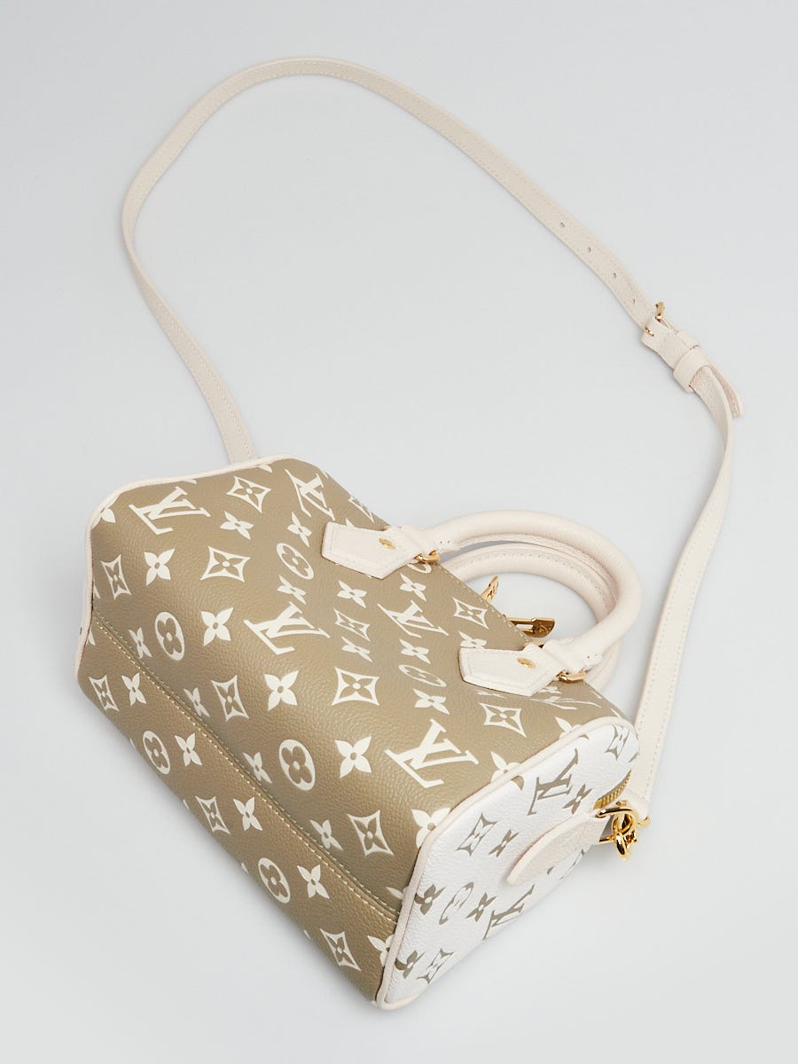 Louis Vuitton Black/White Monogram Empreinte Speedy Bandouliere 20 Bag -  Yoogi's Closet