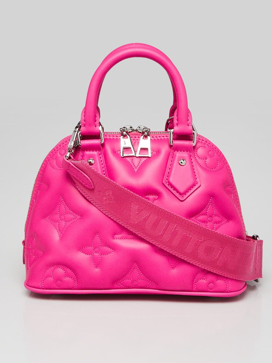 Louis Vuitton Rose Miami Monogram Leather Bubblegram Alma BB Bag Yoogi s Closet