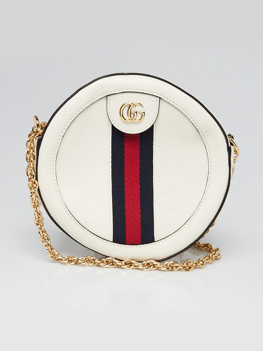 Gucci white circle purse top