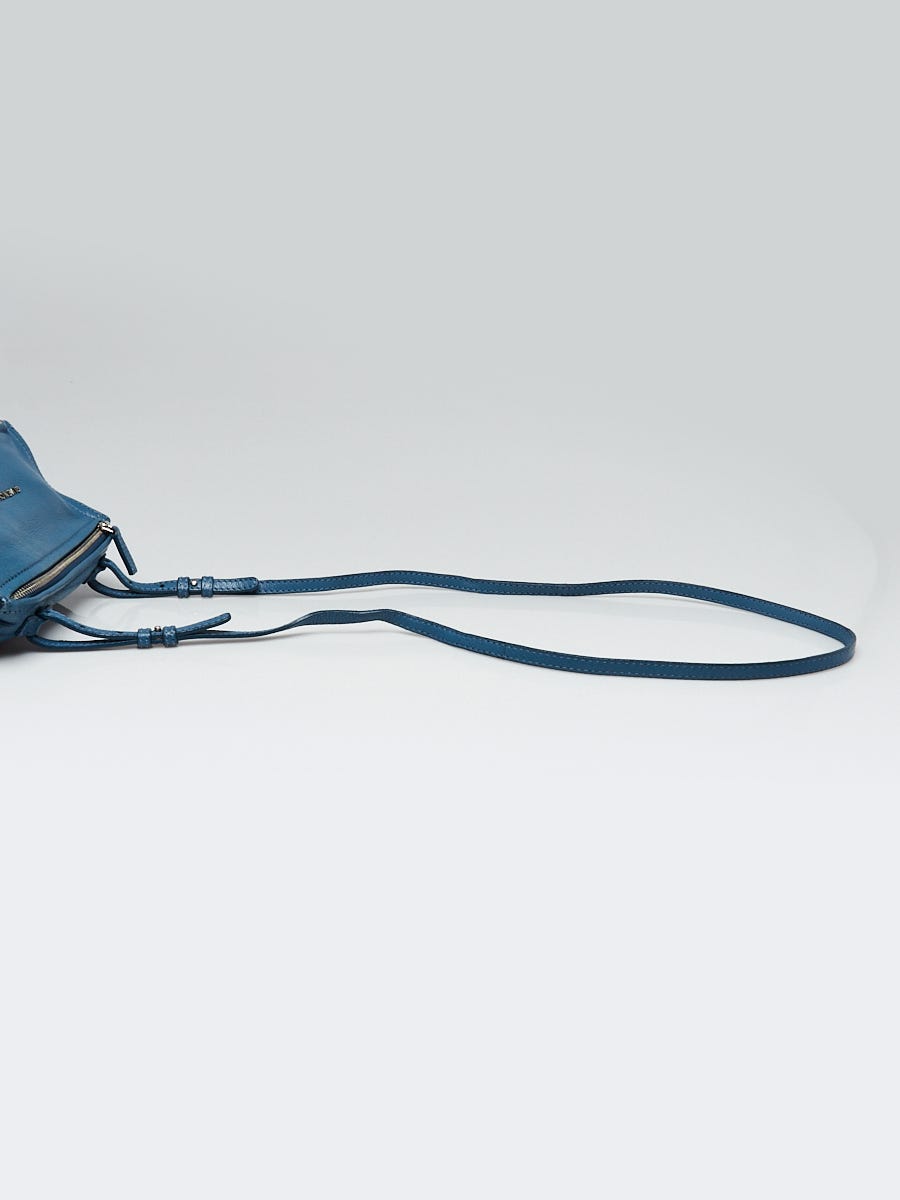 Givenchy Blue Sugar Goatskin Leather Mini Pandora Bag