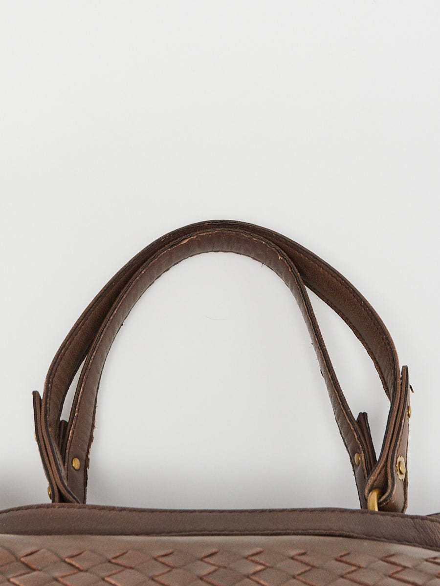 【関税&送料込】Bottega Veneta Dark Brown Nappa Leather Andi Bottega Veneta - Dark Brown Woven Nappa Leather Shopper
