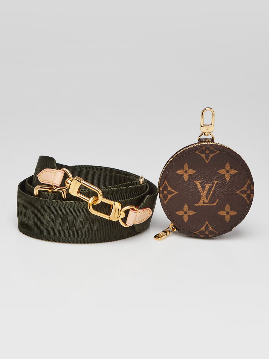 Louis Vuitton Khaki Nylon Multi Pochette Accessories Strap and Round Coin Purse Yoogi s Closet