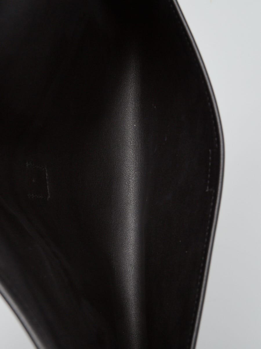 Kelly clutch leather clutch bag Hermès Black in Leather - 18689938