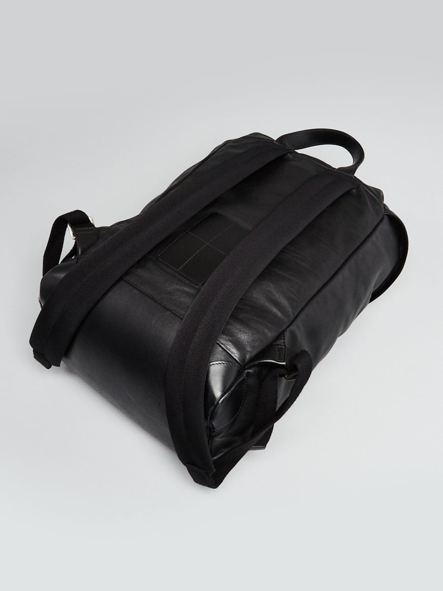 Givenchy Black Leather Drawstring Rider Backpack Bag  display picture 2