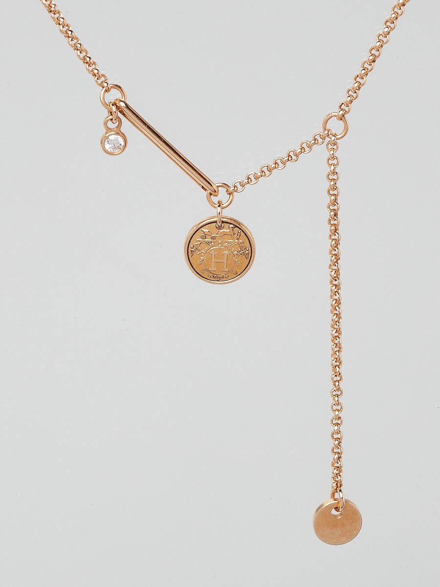 Hermes discount necklace gold
