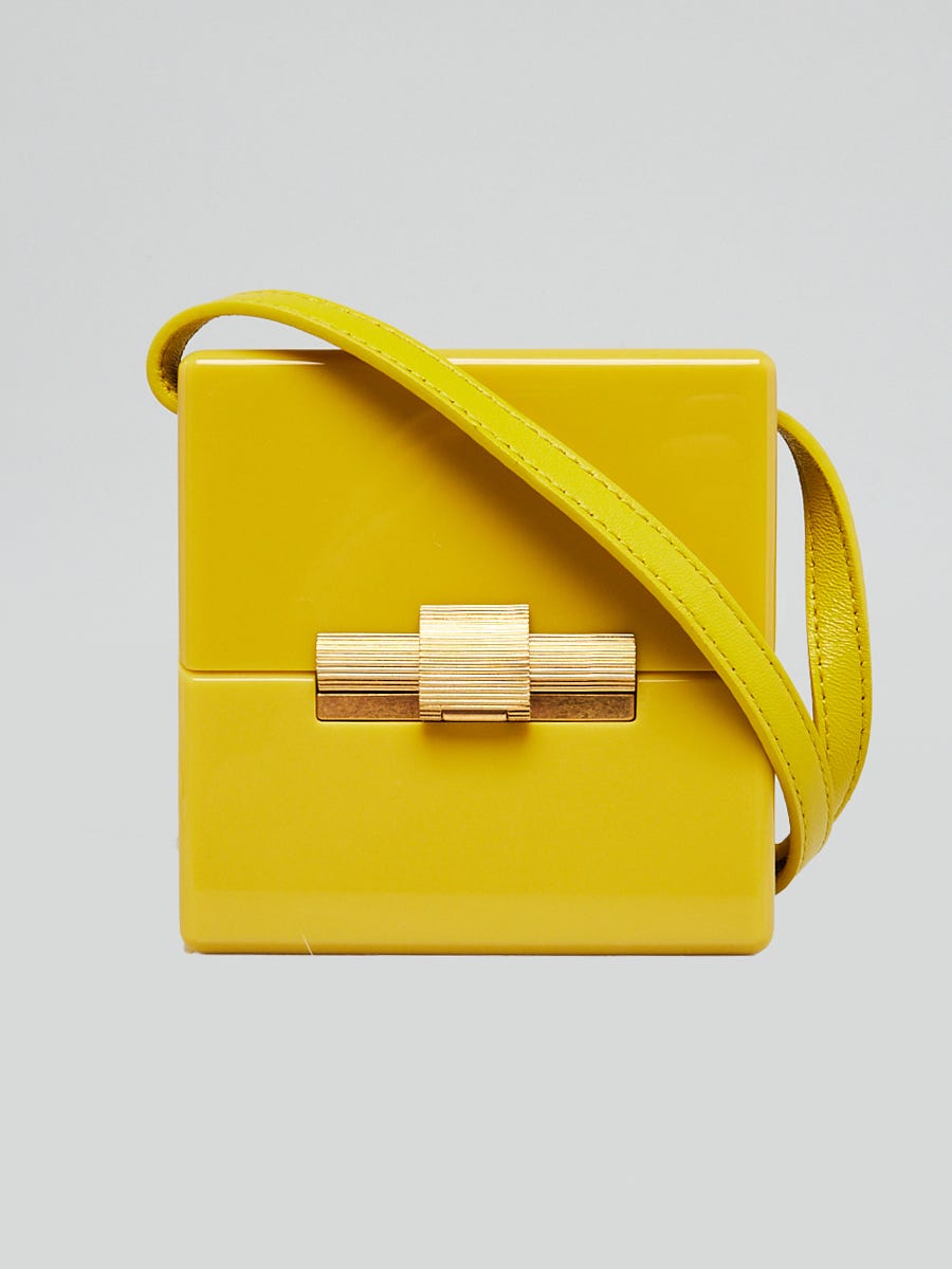 Bottega Veneta Yellow Acetate Daisey Crossbody Bag | Yoogi's