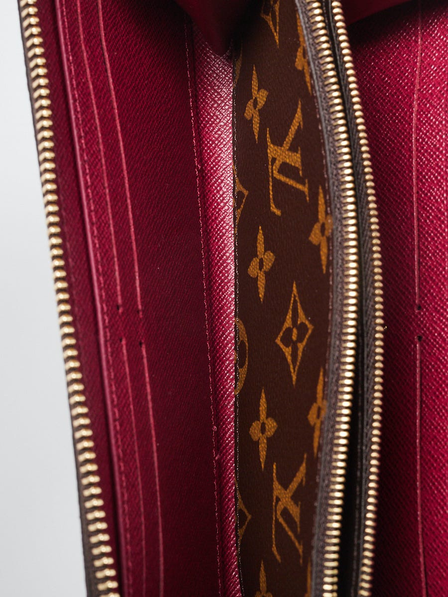 Louis Vuitton Monogram Canvas Fuchsia Clemence Wallet - Yoogi's Closet