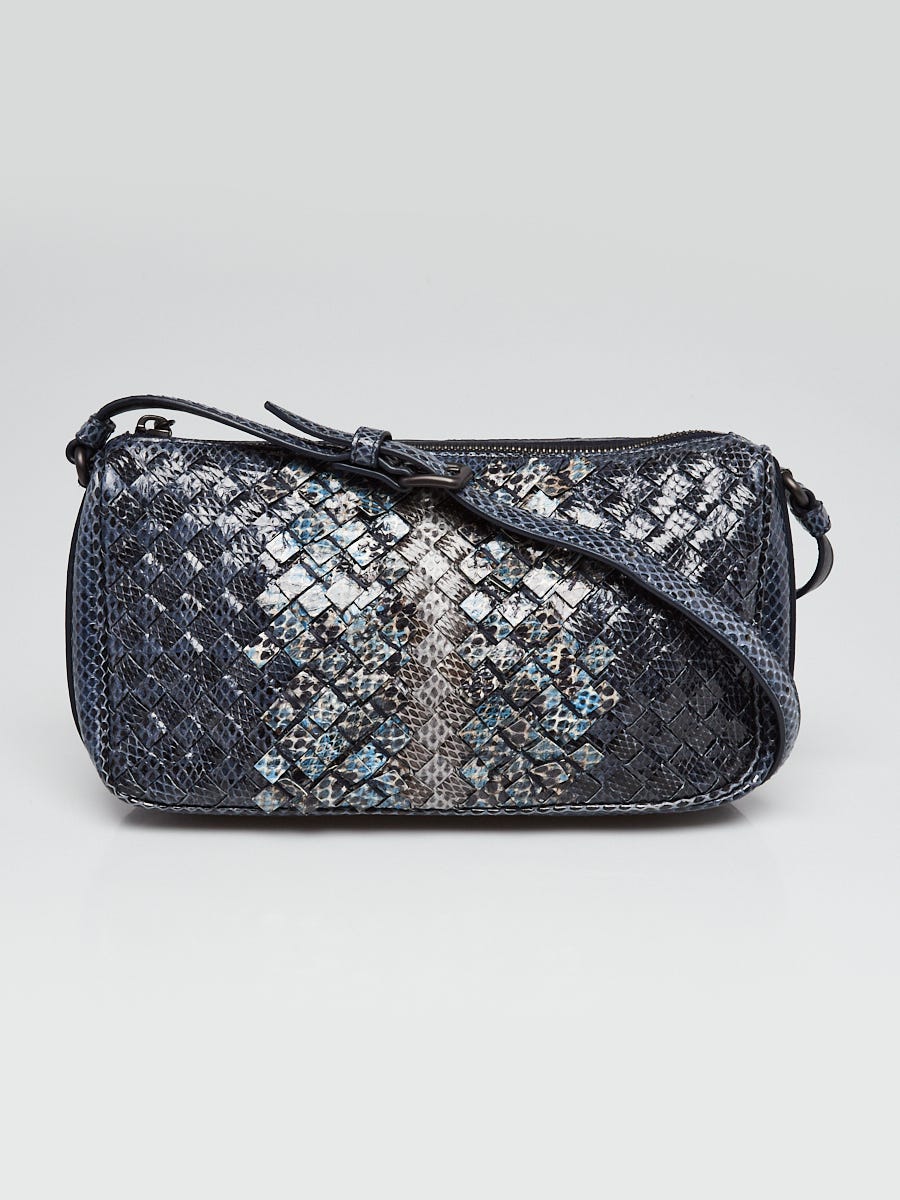 Bottega Veneta Prusse Intrecciato Woven Ayers Leather Small