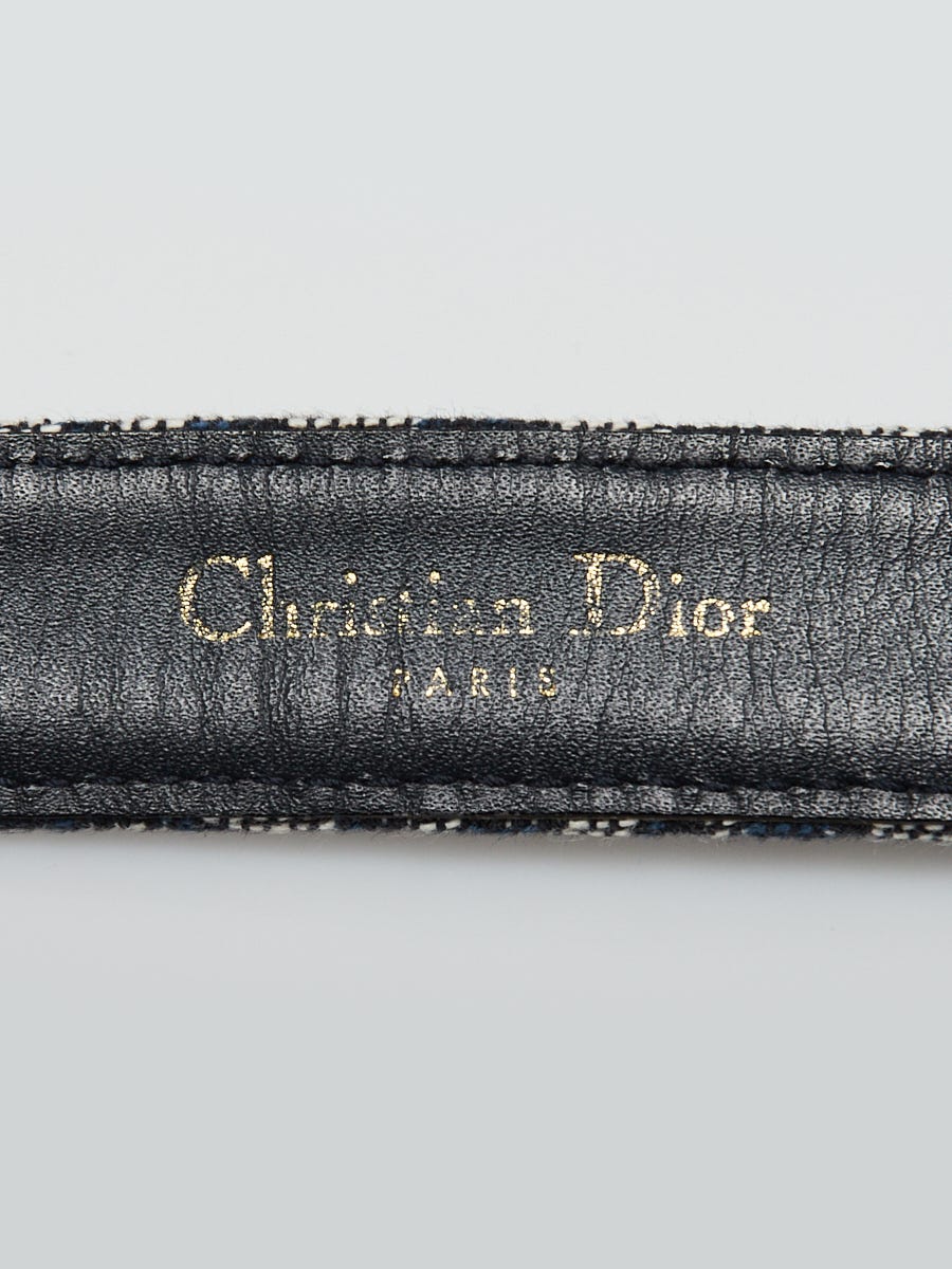Christian Dior Blue Dior Trotter Logo Canvas Large Crossbody Bag - Yoogi's  Closet