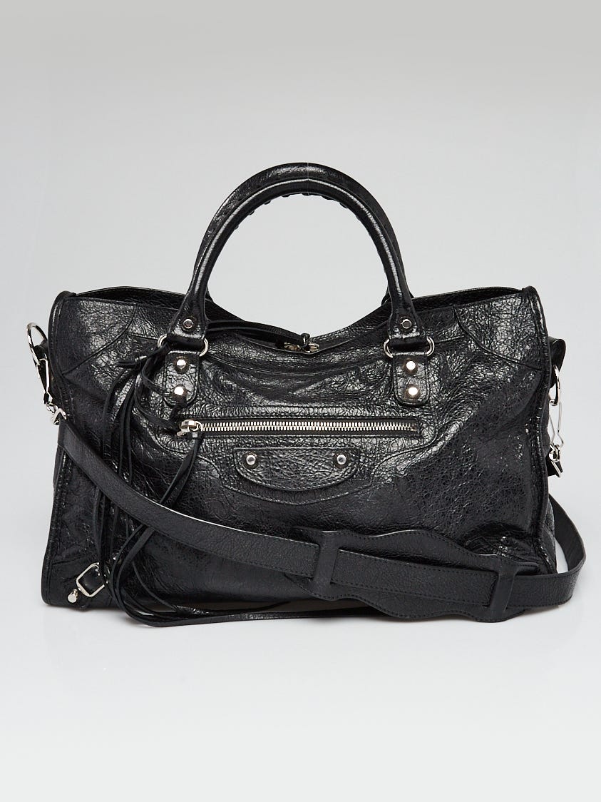 ショルダーバッグ・ポシェット Balenciaga Black Leather Medium Modu Shoulder Bag Balenciaga Medium leather shoulder bag modu | The Fashion Square