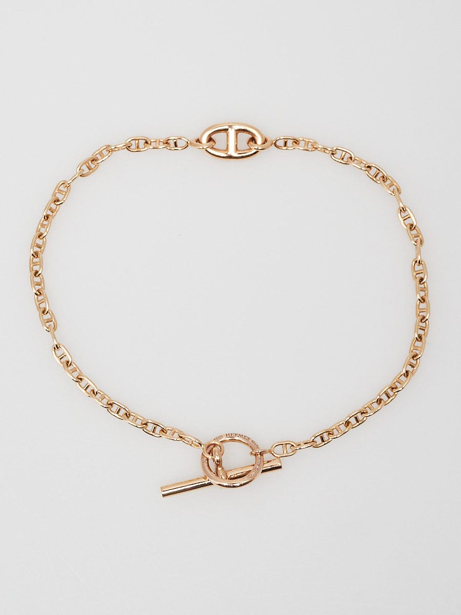 Hermès 18K Diamond Farandole Bracelet - 18K Rose Gold Link, Bracelets -  HER471116 | The RealReal
