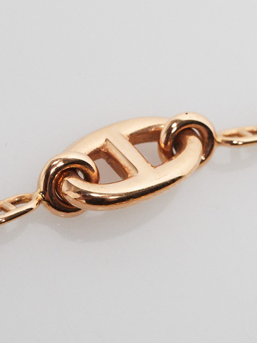 Hermes 18k Pink Gold New Farandole Very Small Bracelet
