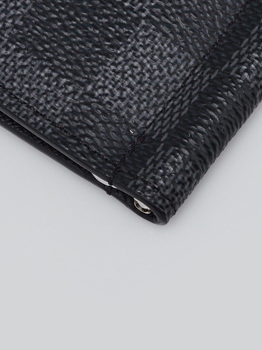 Louis Vuitton Macro Damier Graphite Coated Canvas Bi-Fold Wallet on SALE