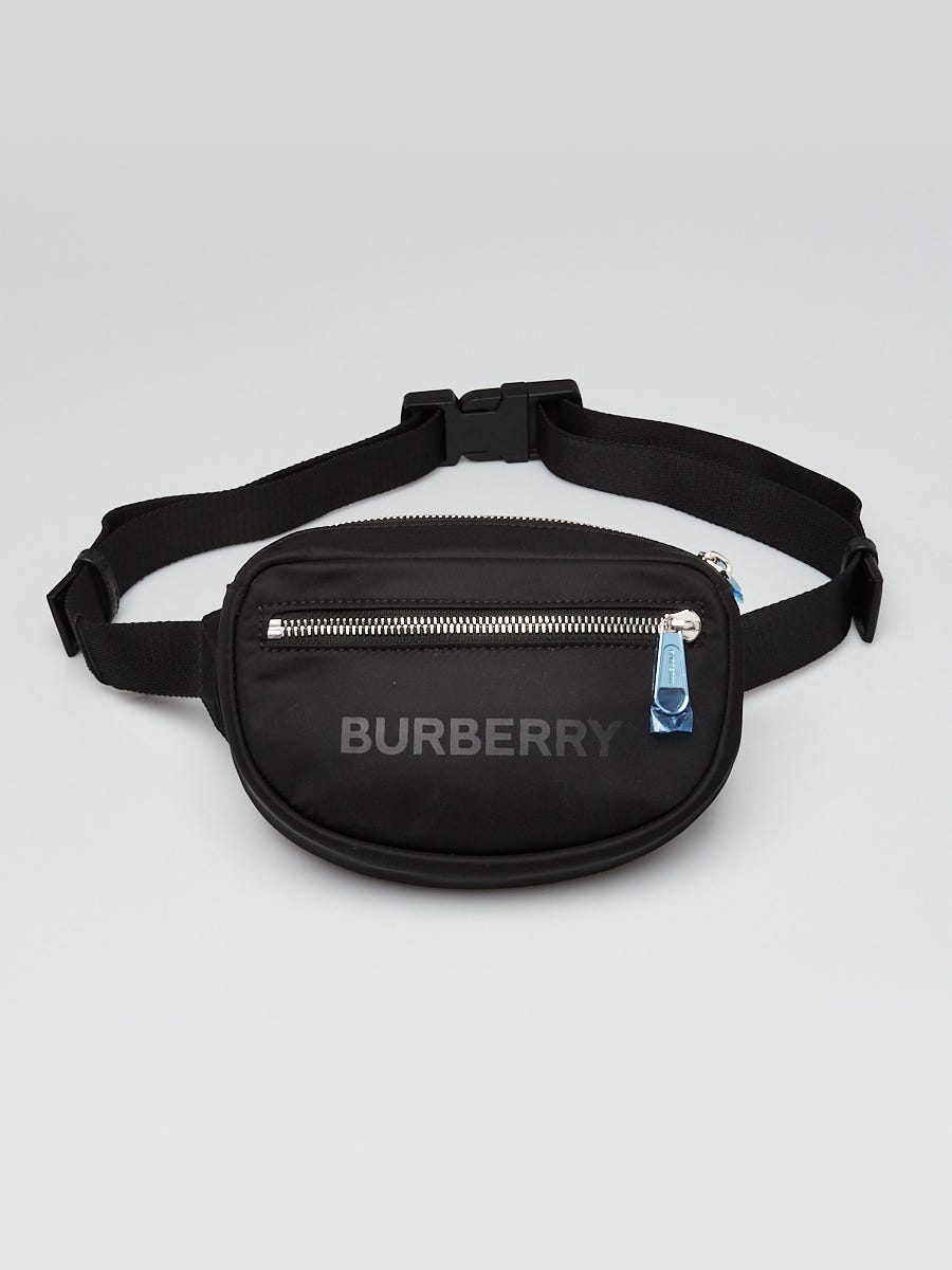 Burberry Black & White Nylon Cannon Belt Bag QKA00121KB000