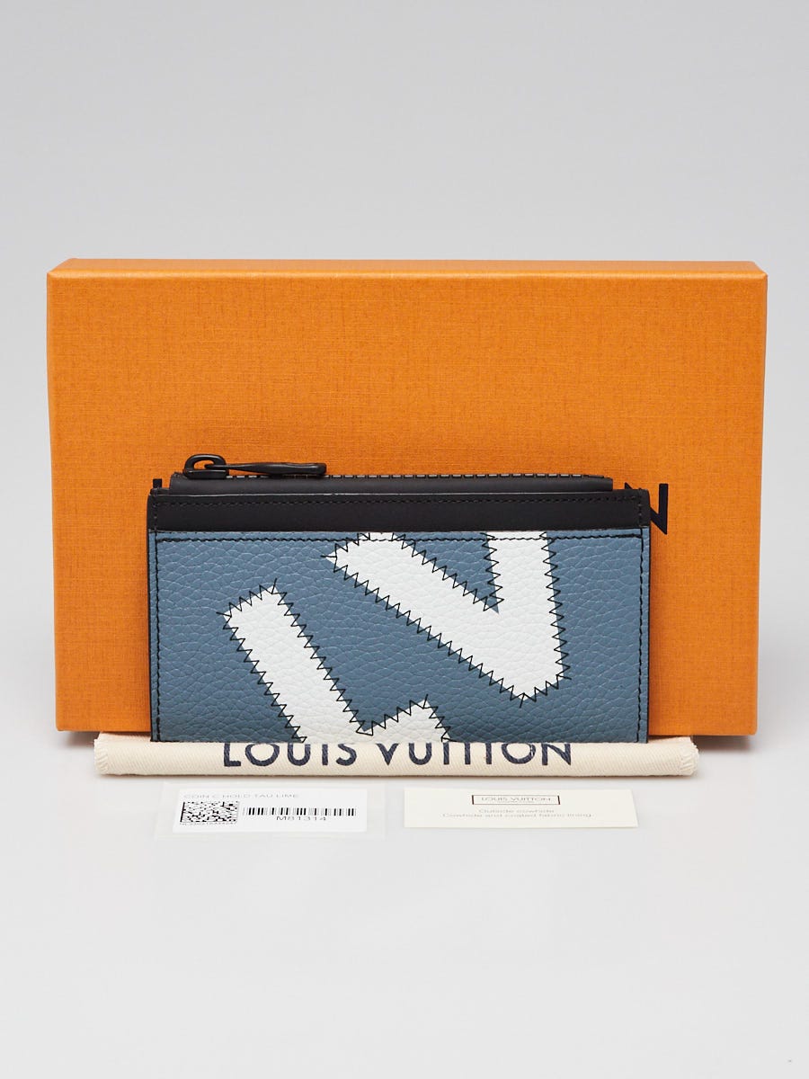 Louis Vuitton Orange Monogram Taurillon Leather LV Logo Pocket Organizer  Wallet