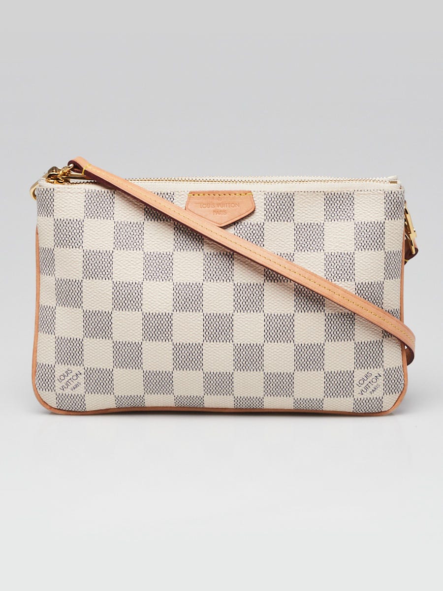 Louis Vuitton Pochette Damier Azur Clutch Crossbody Bag from Neverfull
