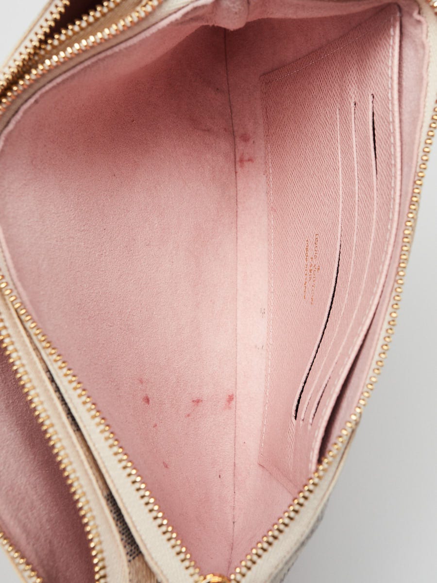 Louis Vuitton - Double Zip Pochette - Damier Canvas - Azue - Women - Luxury