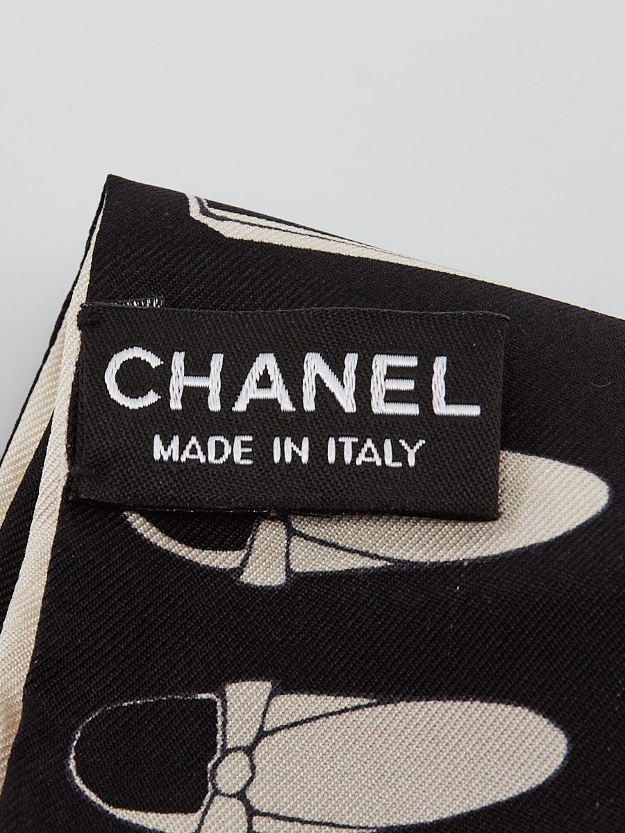 Chanel Silk Twill CC Bandeau Scarf - New in Box - The Consignment Cafe