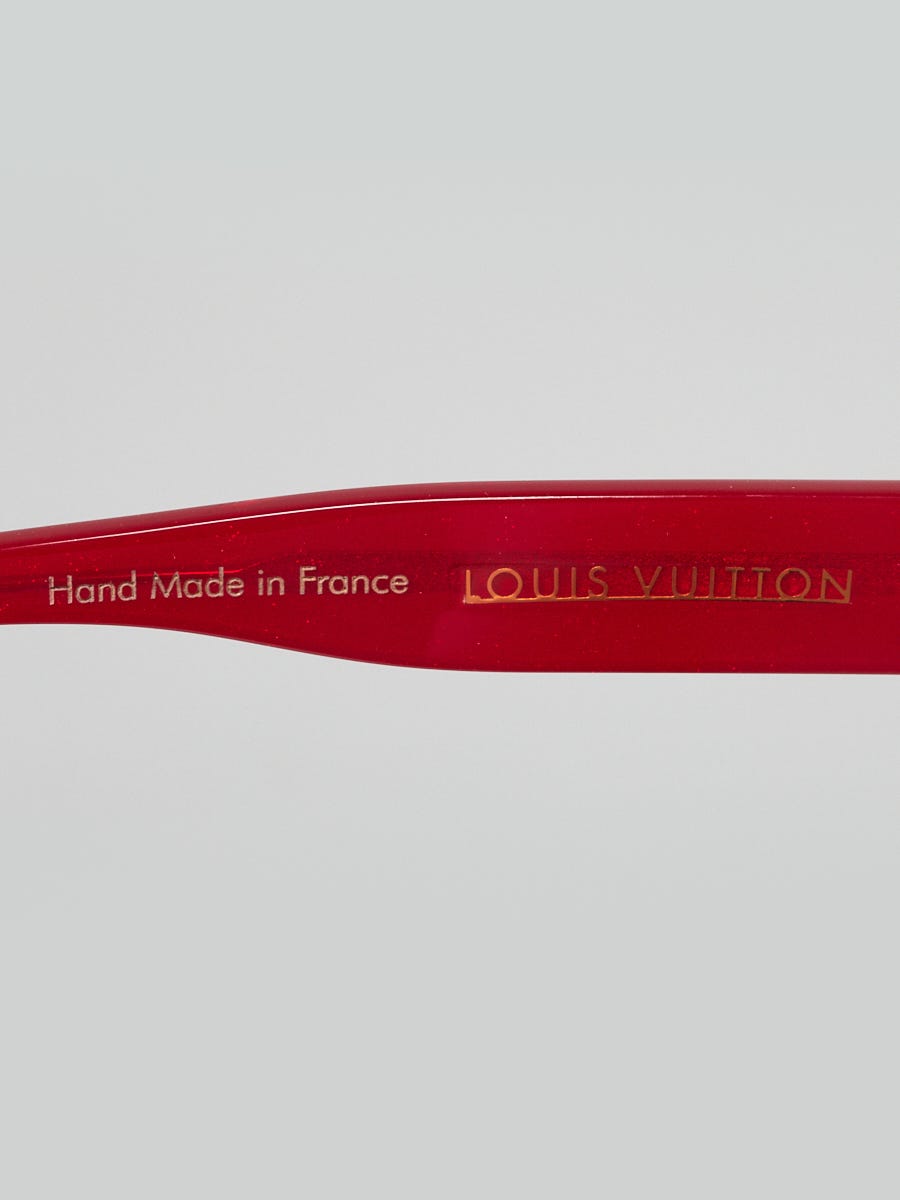 Louis Vuitton Red Speckling Soupon Sunglasses Z0076W Louis Vuitton Red Speckling Soupon Sunglasses Z0076W