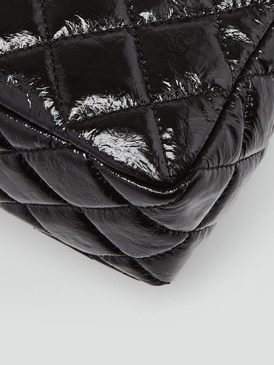 Chanel Black Quilted Crumpled Calfskin Leather Wavy Hobo Bag | Yoogi's  Closet