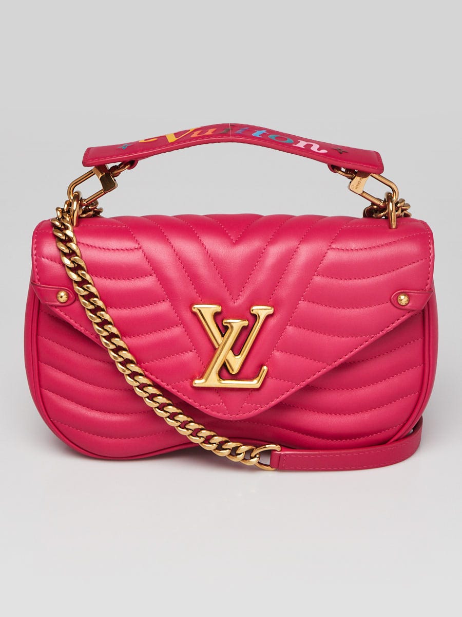 Louis Vuitton Freesia Quilted Leather New Wave Chain MM Bag