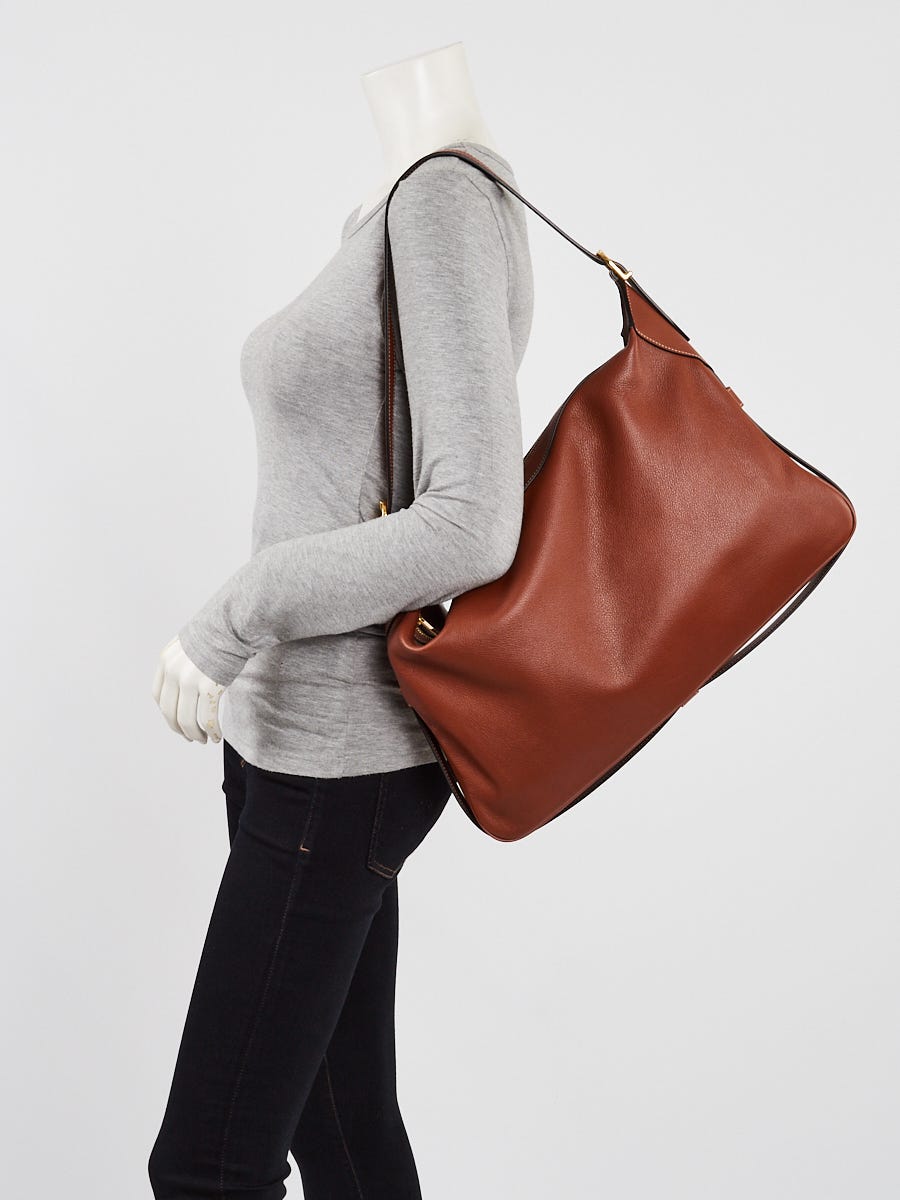 Celine Tan Calfskin Leather Large Romy Bag | Yoogi's Closet