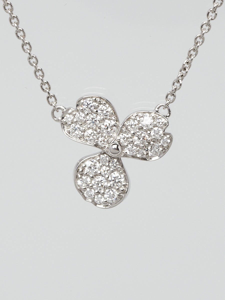 Tiffany four leaf sale clover diamond pendant