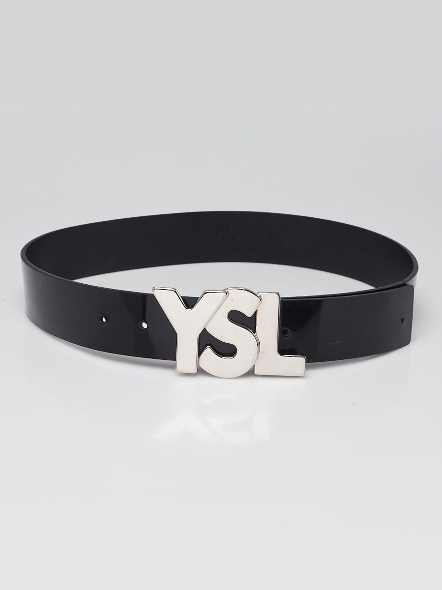 B28 - Black Patent Leather Belt