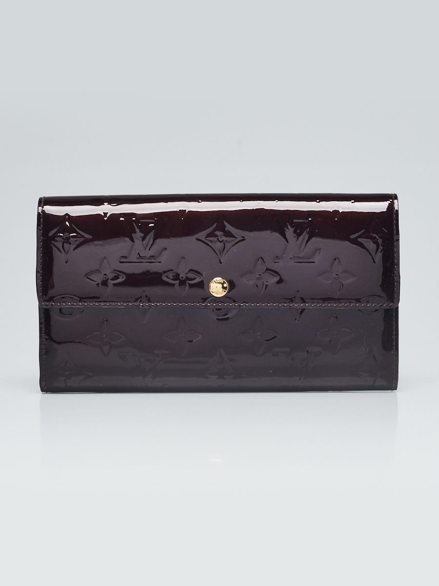 Louis Vuitton Amarante Monogram Vernis Leather Zippy Wallet - Yoogi's Closet