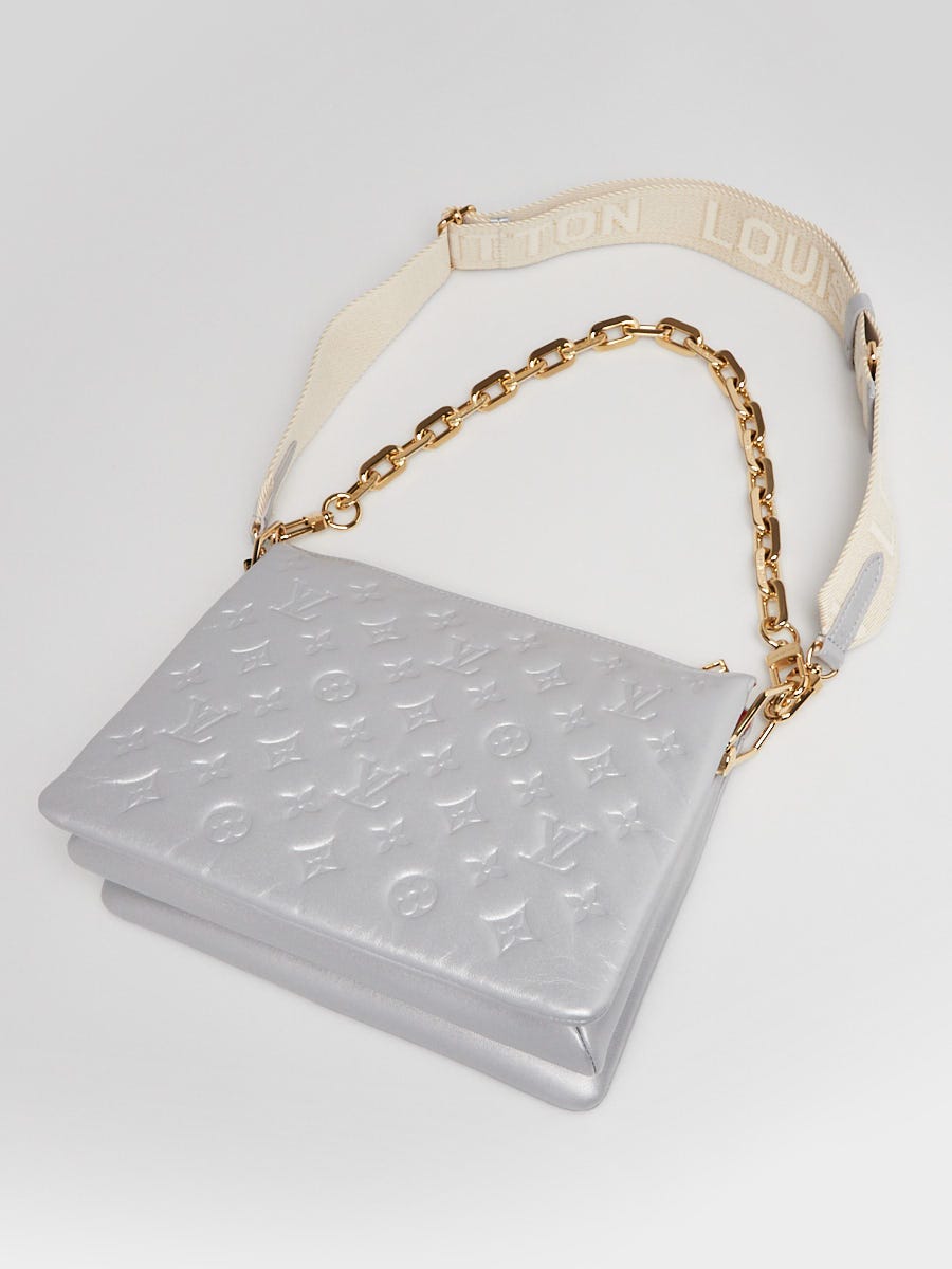 Louis Vuitton Coussin BB Silver in Puffy Lambskin Leather with Gold-tone -  US