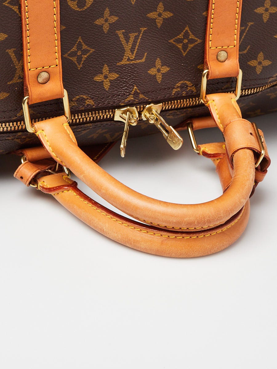 Travel Bag Louis Vuitton LV Keepall 45 Mahina Leather New
