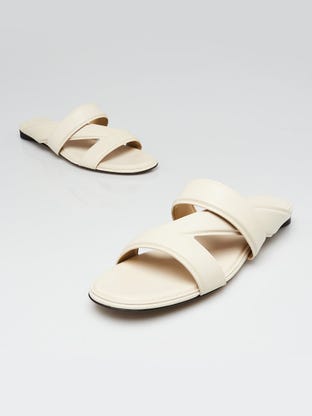 Louis Vuitton Brown Nylon Platform Flat Sandals Size 10/40.5 - Yoogi's  Closet