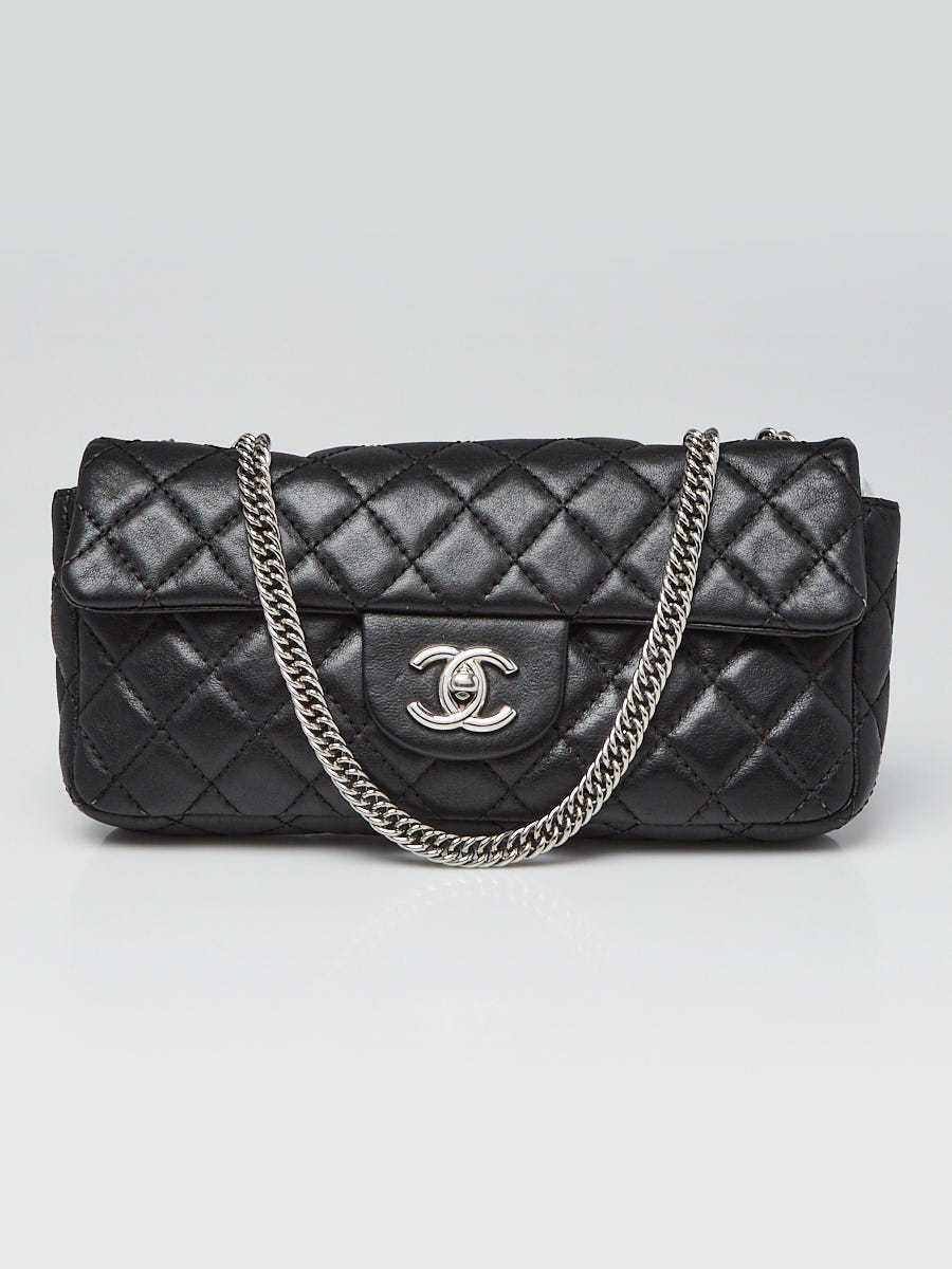 Chanel Black & Brown Nylon Travel Line Shoulder Bag Small