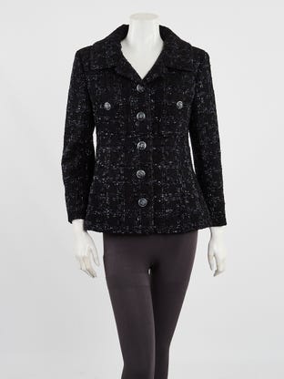 Blue/Black Tweed Jacket Size 40/8