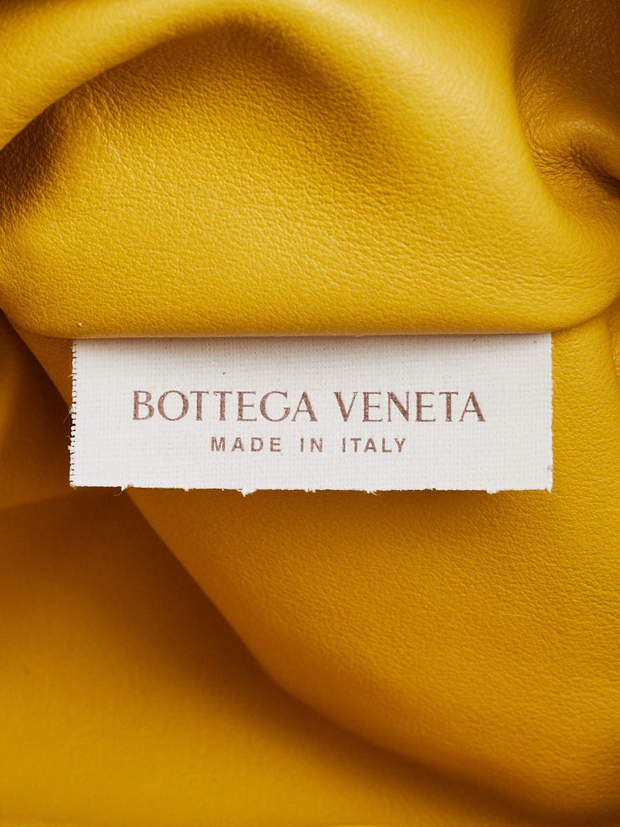 Point leather bag Bottega Veneta Yellow in Leather - 34336153