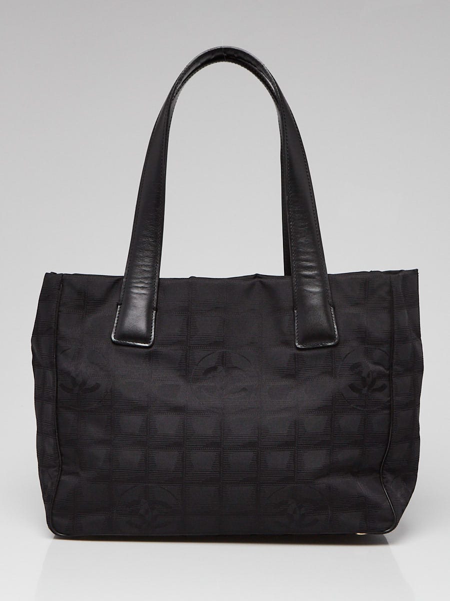 Chanel Black Nylon CC Logo Travel Line Tote Bag - Yoogi's Closet