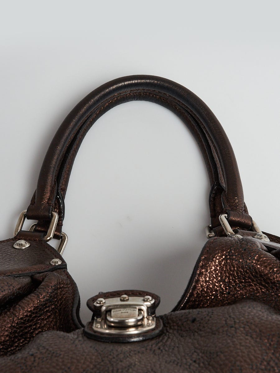 Louis Vuitton Metallic Mordore Bronze Monogram Mahina Leather