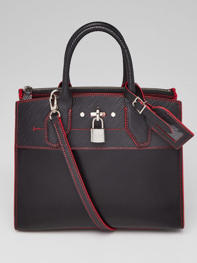 Louis Vuitton Black Epi Leather City Steamer PM Bag