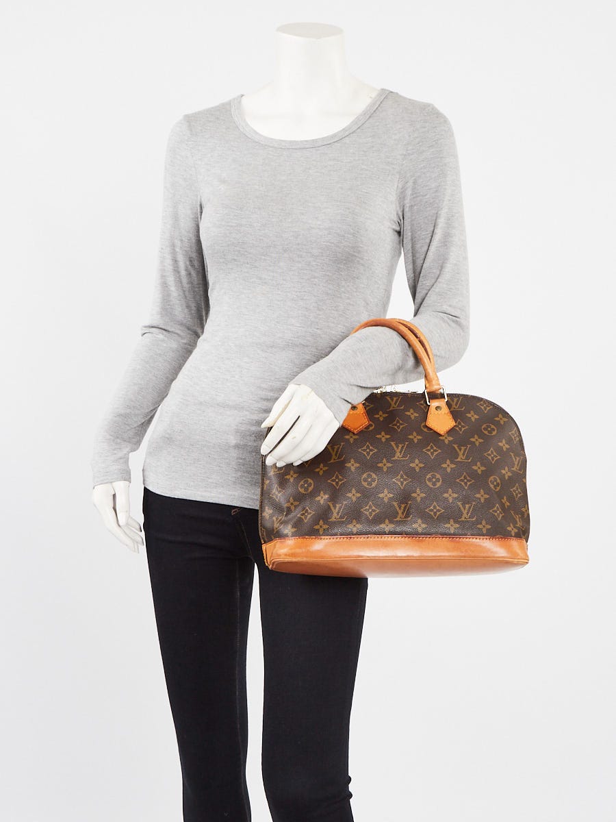 Louis Vuitton LV Monogram Alma PM Handbag Browns Canvas Bag - EXCELLENT