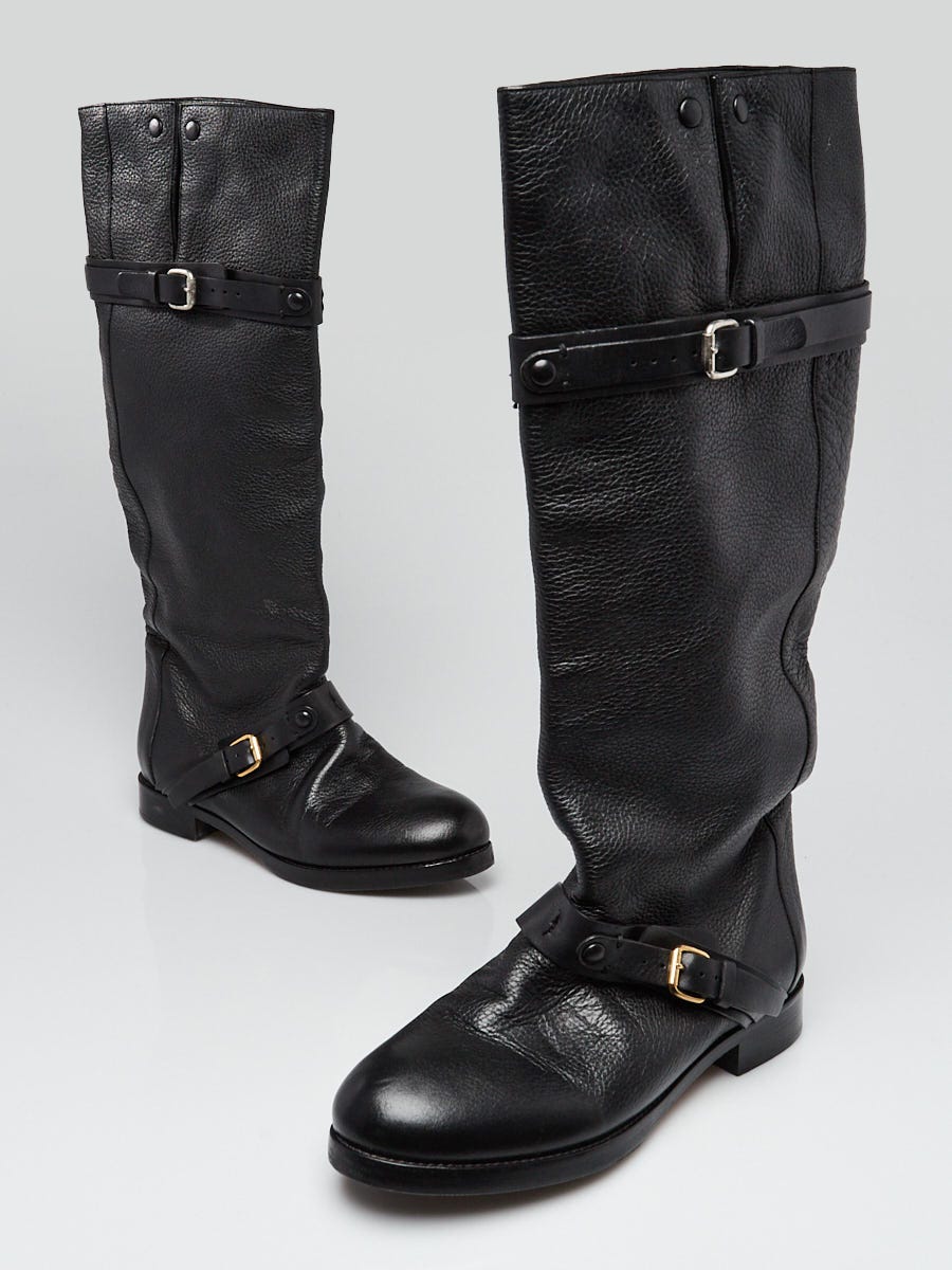 Chloé Rebecca 75mm leather boots - Black