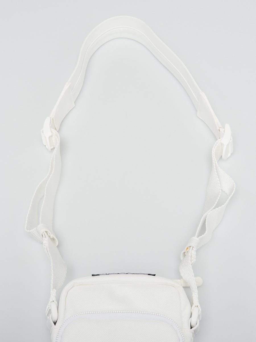 Balenciaga White Canvas Nasa Phone Holder Crossbody Bag | Yoogi's