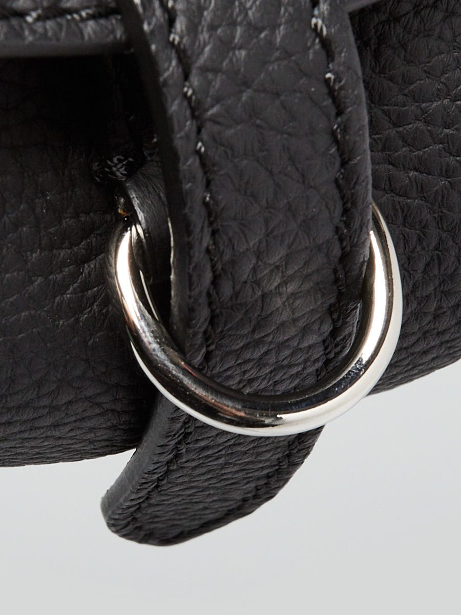 Burberry Black Leather Haymarket Check Coated Canvas Baby Bridle