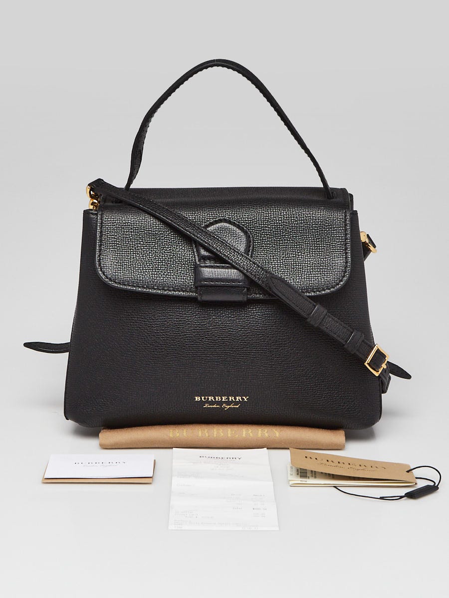 Burberry derby leather house check medium camberley tote clearance