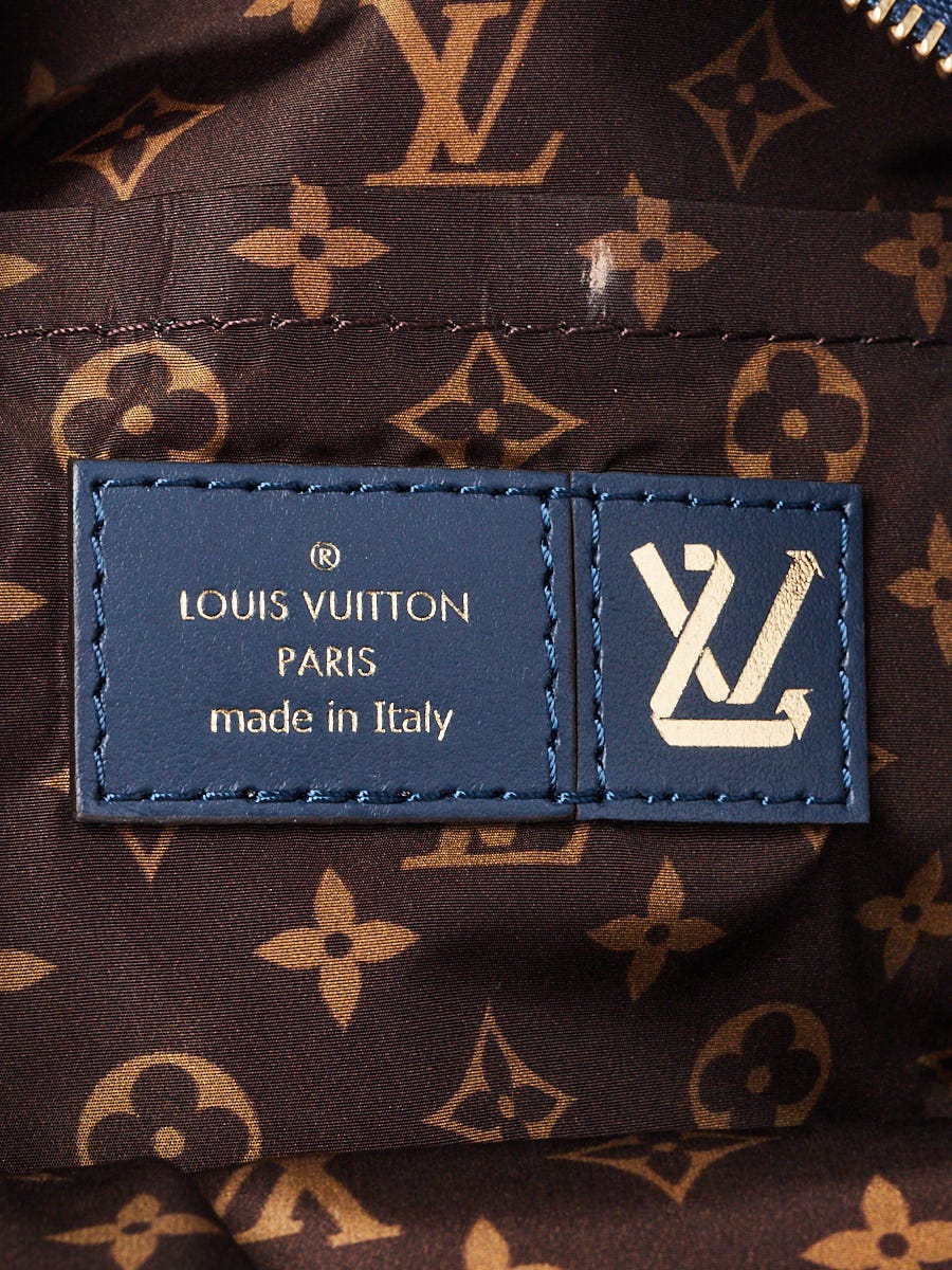 Louis Vuitton Palm Springs Backpack Monogram Quilted ECONYL Nylon Mini Blue