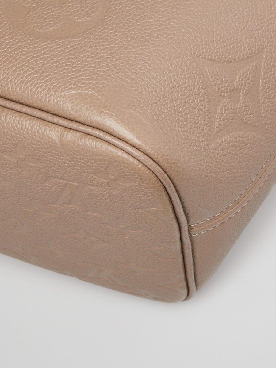 Authentic Louis Vuitton Turtledove Monogram Empreinte Leather Neverfull MM  Shoulder Tote